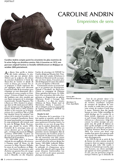 caroline andrin céramiste belgique belge artiste designer suisse artiste artistes potier poterie céramique céramiques